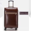 Fashion Pu leather travel business luggage suitcase